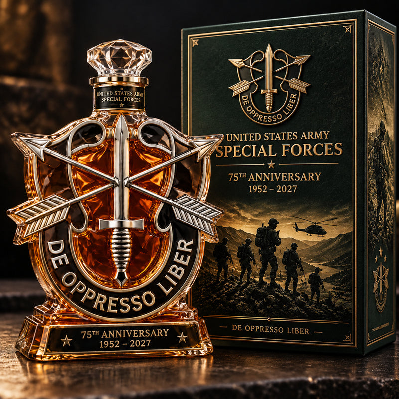 🥃🪖 Military-Inspired Whiskey Bottle – Tactical Collector-Style Bar Décor