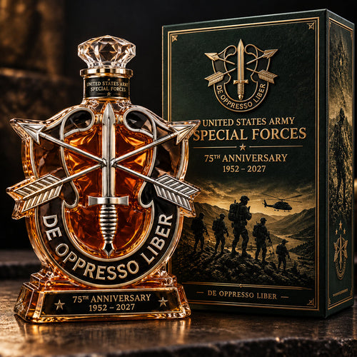 🥃🪖 Military-Inspired Whiskey Bottle – Tactical Collector-Style Bar Décor