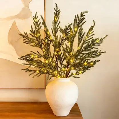 Lighted Norfolk Pine Branches – DIY Holiday Greenery Set