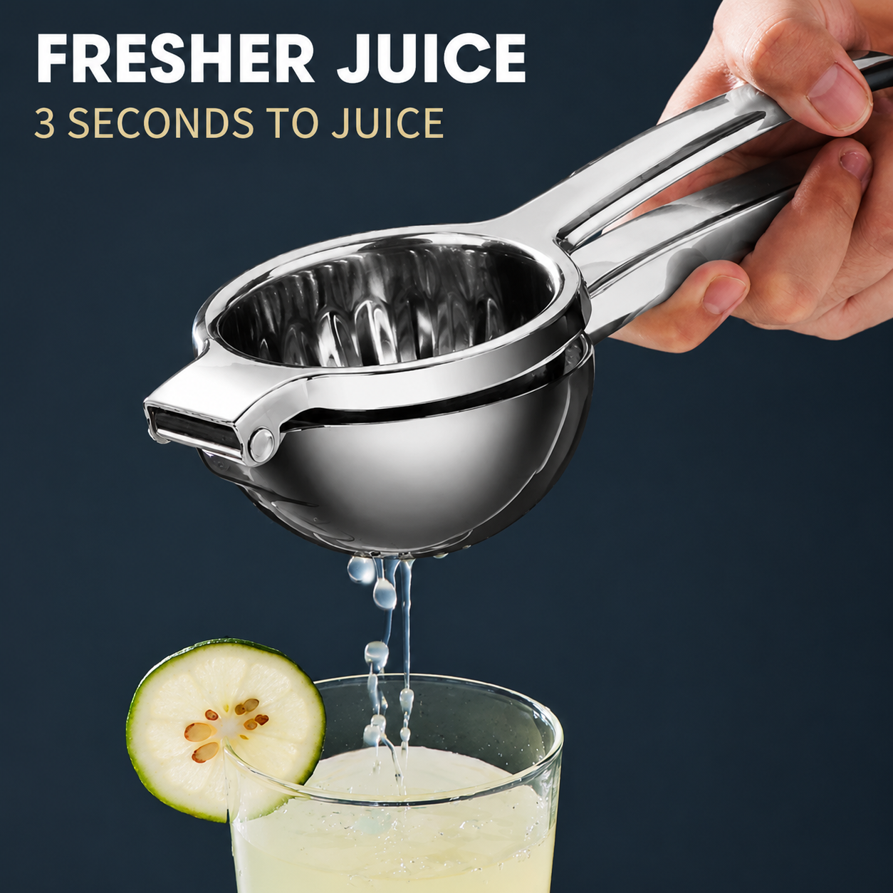 Stainless Steel Lemon Squeezer | Effortless Citrus Juicer for Fresh Homemade Drinks