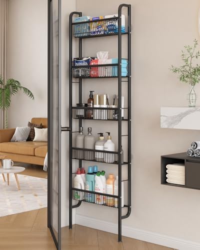🚪 50% OFF 5-Tier Over Door Storage Rack – Maximize Your Space
