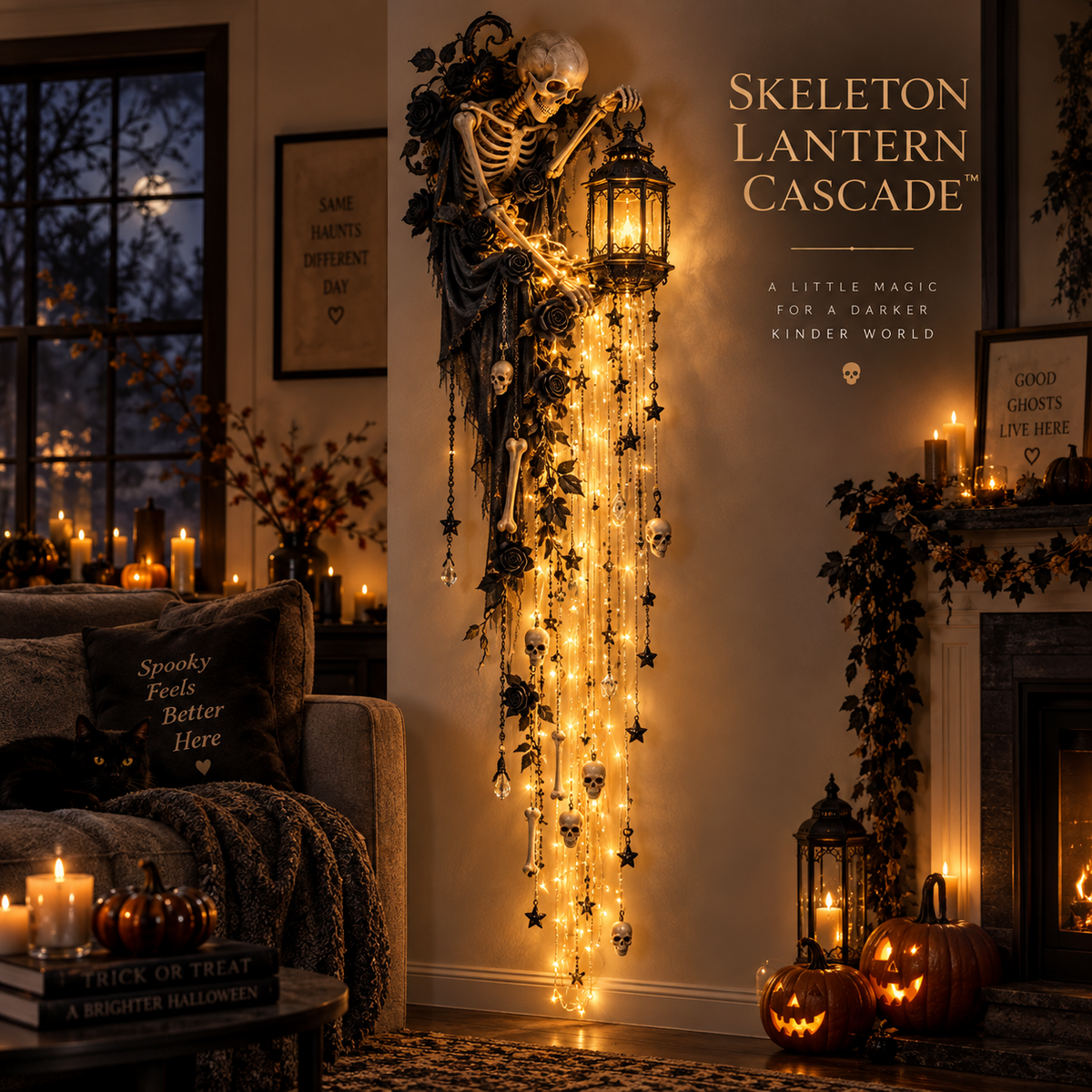 🔥Last Day 45% OFF✨Elegant Halloween Cascade Wall Light Collection