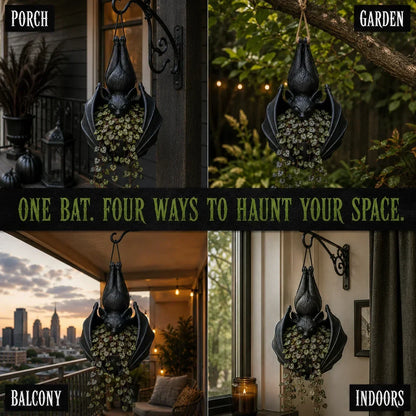 🦇 50% OFF Today 🌿 Gothic Hanging Bat Planter