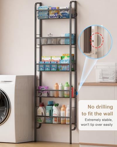🚪 50% OFF 5-Tier Over Door Storage Rack – Maximize Your Space