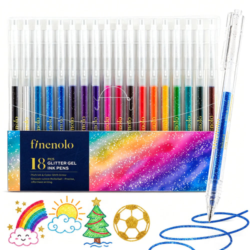 Finenolo Glitter Gel  Retractable 1.0mm Sparkle Set