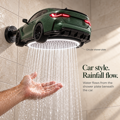 🏎️ Sports Car Shower Head – Unique Racing-Inspired Bathroom Decor 🚿