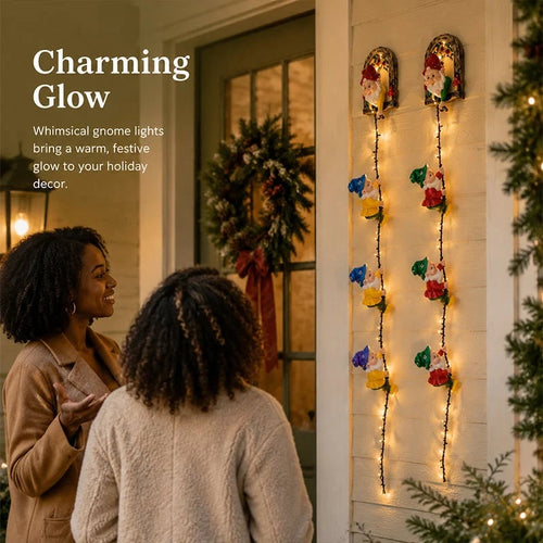 🔥Christmas Gnome String Lights – Cozy Lighted Wall Decoration