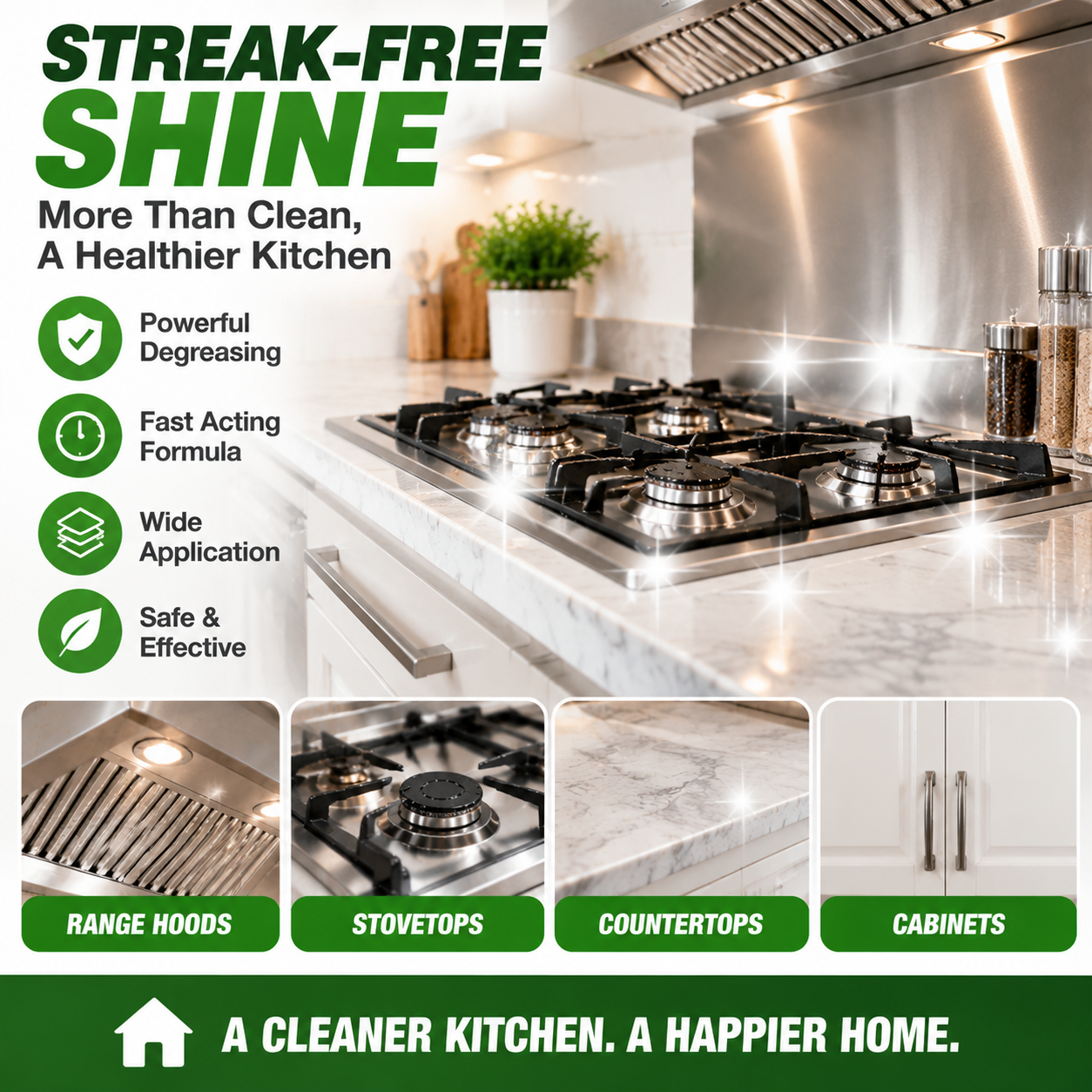 🔥 50% OFF Heavy Duty Kitchen Degreaser 🧽 Powerful Grease & Grime Remover