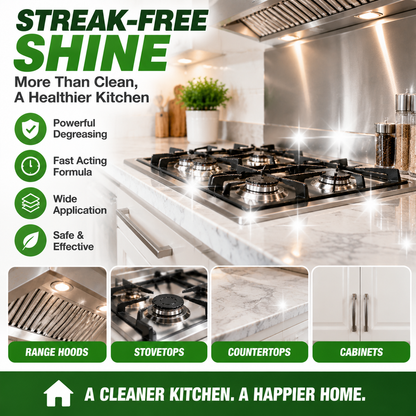 🔥 50% OFF Heavy Duty Kitchen Degreaser 🧽 Powerful Grease & Grime Remover