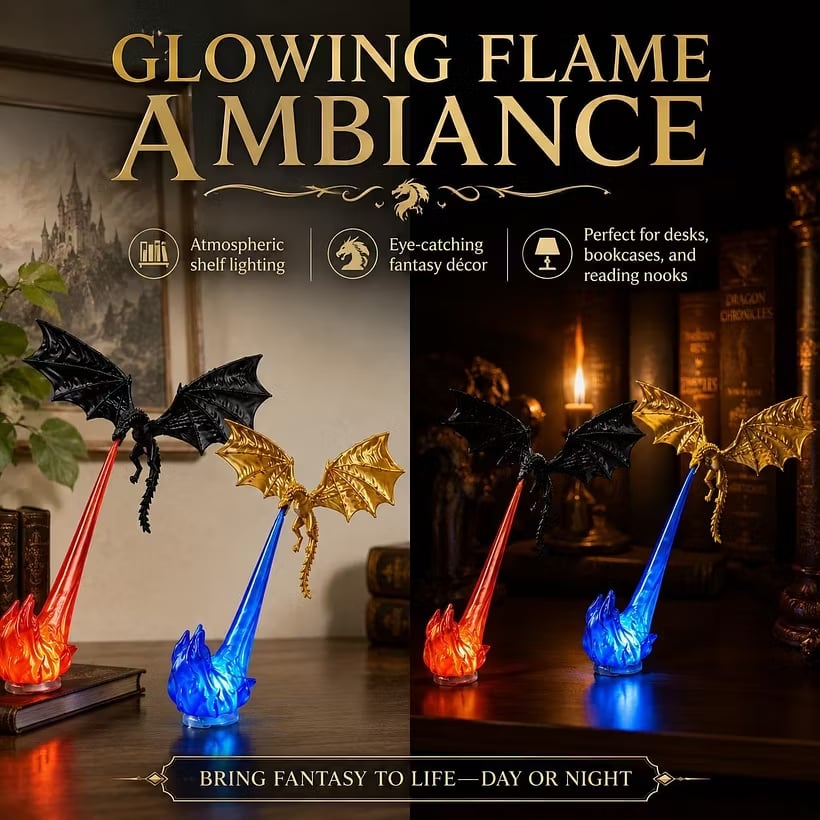 🔥LAST DAY 60% OFF🎁Flying Dragon Bookshelf Light 2026