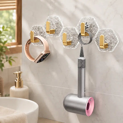 🔥 50% OFF | ✨Invisible Self-Adhesive Storage Hooks 🛠️ Clean, Drill-Free Organization