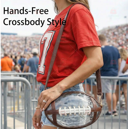 🔥 Limited-Time 50% OFF Clear Soccer Game Day Crossbody Bag 🏈