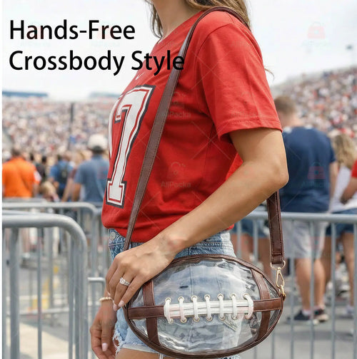 🔥 Limited-Time 50% OFF Clear Soccer Game Day Crossbody Bag 🏈