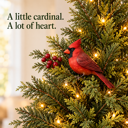 🐦🎄 Cardinal Glow Trees™ | Lighted Christmas Lantern Decor