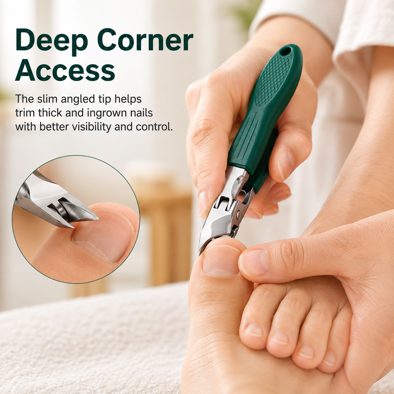 ✂️ 49% OFF Today-Precision 25° Angled Nail Clipper Set