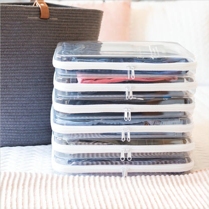 🔥 50% OFF Clear Stackable Storage Bags – See It. Store It. Find It Fast