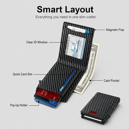 🔥 49% OFF RFID Pop-Up Wallet ⚡ Fast Card Access & Slim Everyday Carry