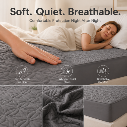 🔥 50% OFF Waterproof Mattress Protector – Soft, Quiet & Spill-Proof Protection