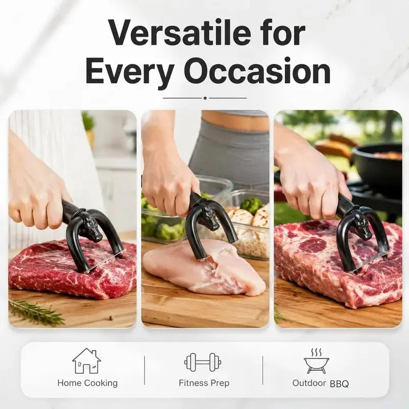 🔥 LAST CHANCE 🥩 Professional Meat Fat Trimmer & Handheld Slicer for Cleaner Steak & BBQ Prep