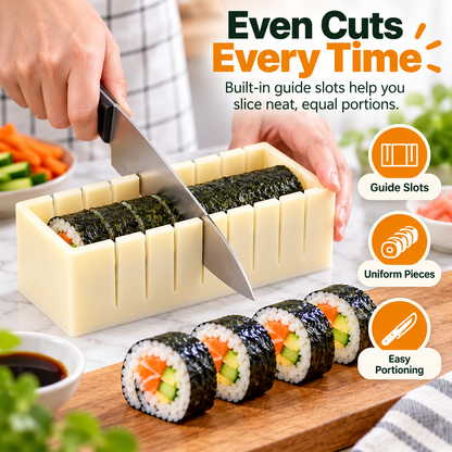 🔥 FINAL HOURS 50% OFF Easy Sushi Maker Mold Kit – Neater Homemade Rolls Without the Mess 🍣
