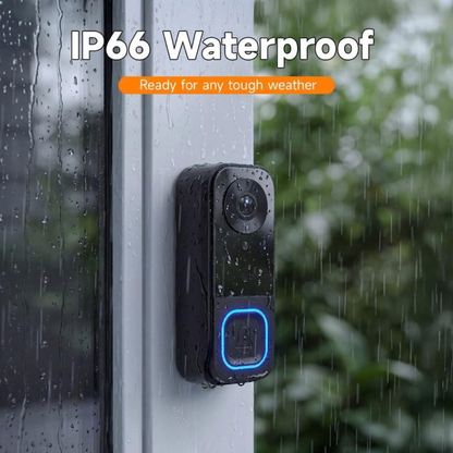 🔔 EntryView 1080P Video Doorbell with 4.3″ Indoor Screen — No App or Home Wi-Fi