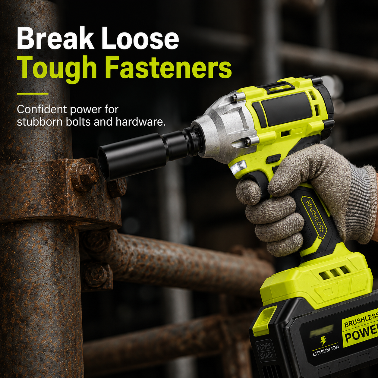 ⚡ 50% OFF Brushless Cordless Impact Wrench Kit – Power Through Tough Jobs 🔧