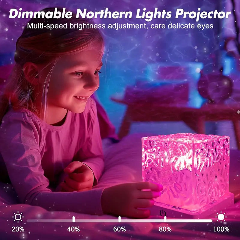 🌊 50% OFF Water Ripple Projector Lamp — 16 Colors, Remote Control & Dreamy Ocean Light Effects