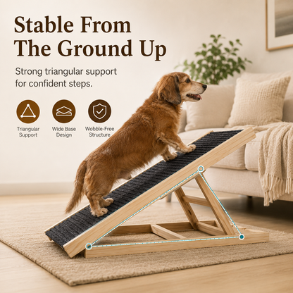 🔥 50% OFF Today —   2-in-1 Pet Ramp & Scratching Surface for Beds and Sofas