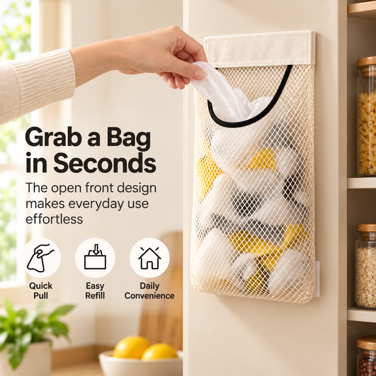 🔥 49% OFF Wall-Mounted Mesh Organizer – Declutter Your Home in Seconds