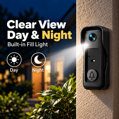 🚪 X6 Wireless Video Doorbell – No WiFi Required, 4.3" Color Screen & Two-Way Communication