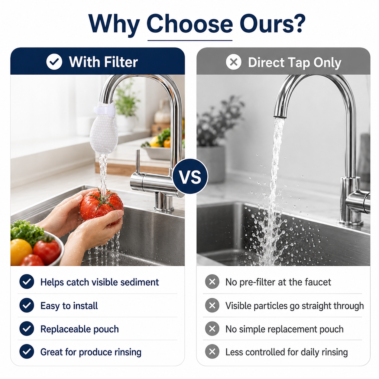 🚿 50% OFF 10-Pack Faucet Filter Pouches – Simple Everyday Water Pre-Filtering ✨