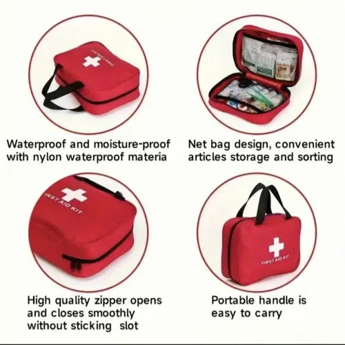 🚑 50% OFF Waterproof First Aid Kit 🩹 Compact Emergency Kit for Home, Car & Travel