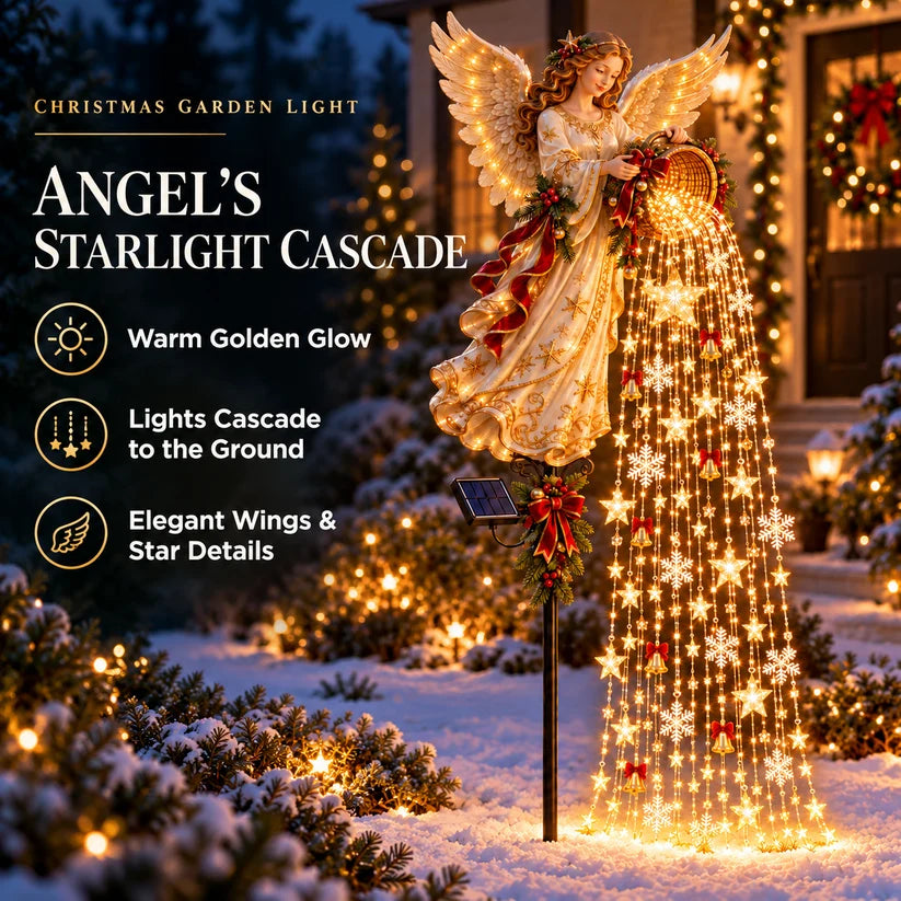 ⏰SAVE BIG 50% OFF ！⏰🎄Christmas Starlight Cascade – Solar LED Garden Stake Lights✨