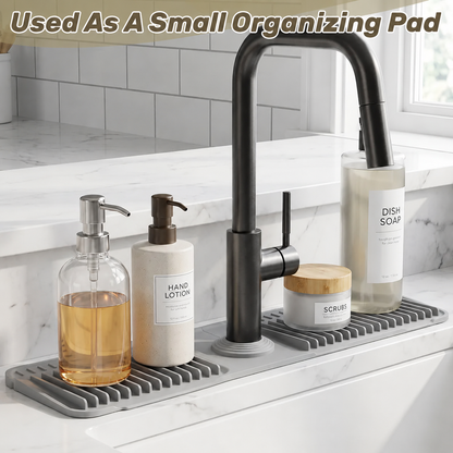 ✨ Self-Draining Faucet Mat – Keep Your Sink Counter Dry & Organized 48% OFF