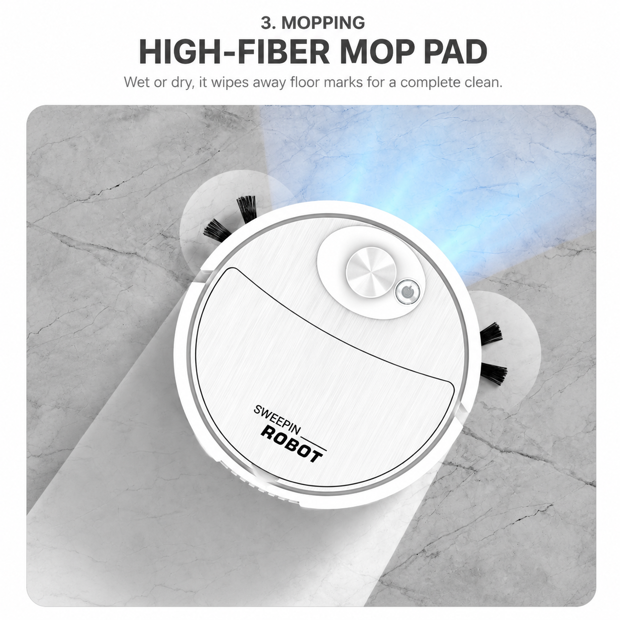 🤖 Smart 4-in-1 Robot Vacuum & Mop with USB Charging