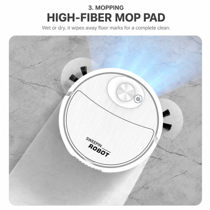 🤖 Smart 4-in-1 Robot Vacuum & Mop with USB Charging