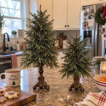 Vintage Tabletop Christmas Trees