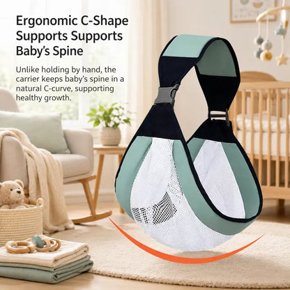 🔥 50% OFF 2PCS Breathable Mesh Baby Sling Carrier – Adjustable Comfort for Everyday Carrying