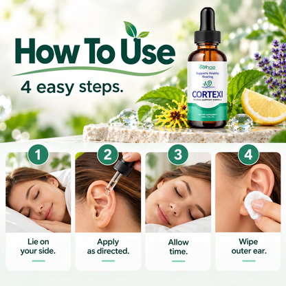 🌿 Natural Botanical Ear Care Drops with Witch Hazel & Lavender for Hygiene 💧
