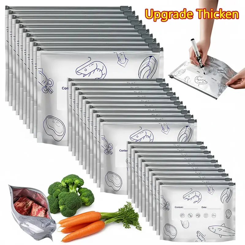 🔥49% OFF Reusable Food Storage Bags – A Cleaner, Smarter Freezer