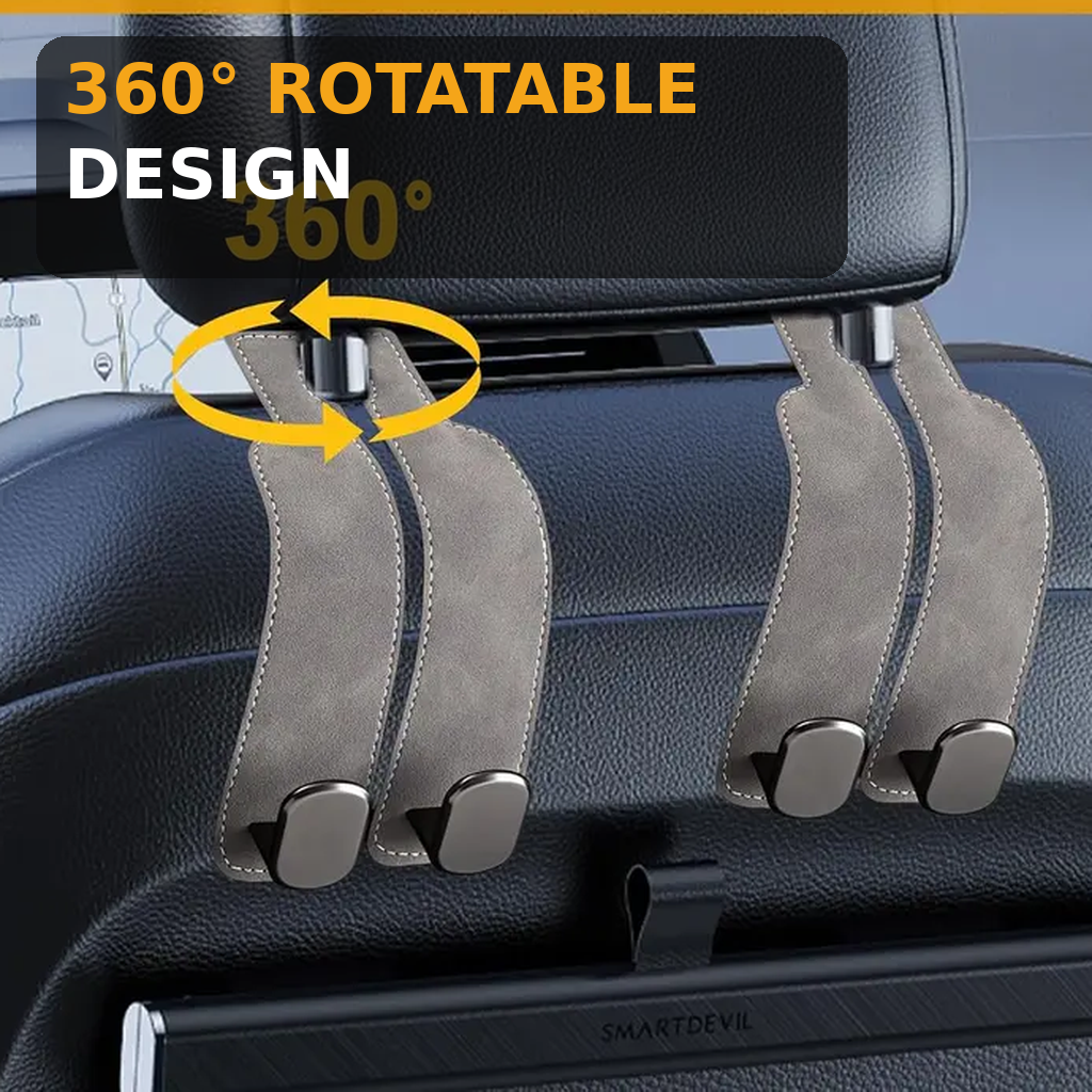 🔥 50% OFF Car Headrest Hooks 🚗 Keep Bags Off the Floor & Seats