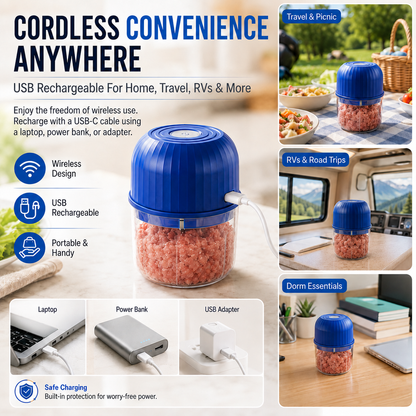 Wireless Efficient Electric Mini Food Chopper