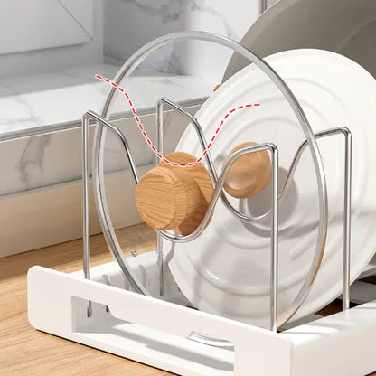🔥 49% OFF Expandable Pot & Lid Organizer – Turn Cabinet Chaos Into Order