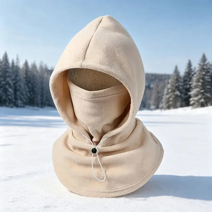 ❄️ 3-in-1 Thermal Fleece Balaclava Hood | Windproof Neck & Face Warmer 🏂