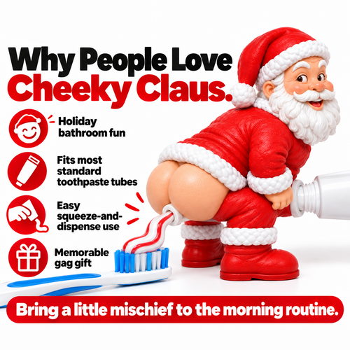 🎅 Santa’s Got a Secret! Funny Christmas Toothpaste Dispenser
