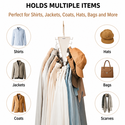 🔥 50% OFF 3 Pack-Smart Triangle Closet Organizer Hanger – Save Space & Hang More Clothes Easily