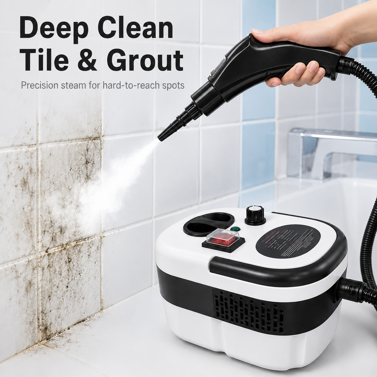 🔥 48% OFF Portable Steam Cleaner for Kitchen, Grout, Upholstery & Car Interiors