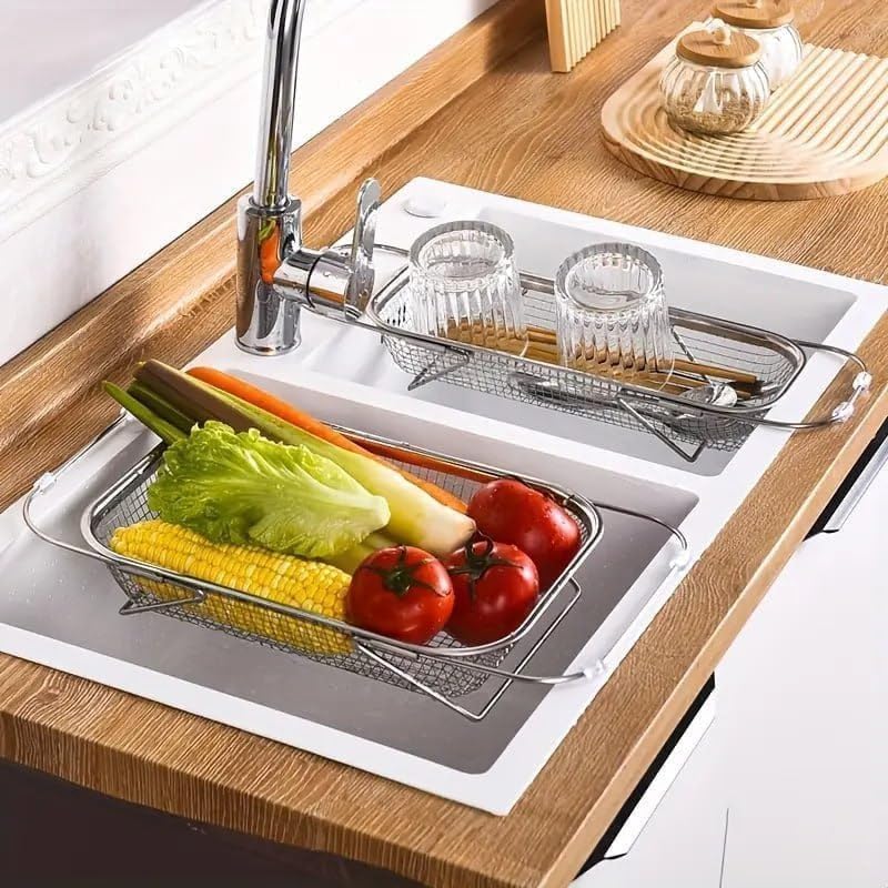 🔥50% OFF TODAY💦Adjustable Over-the-Sink Strainer Basket