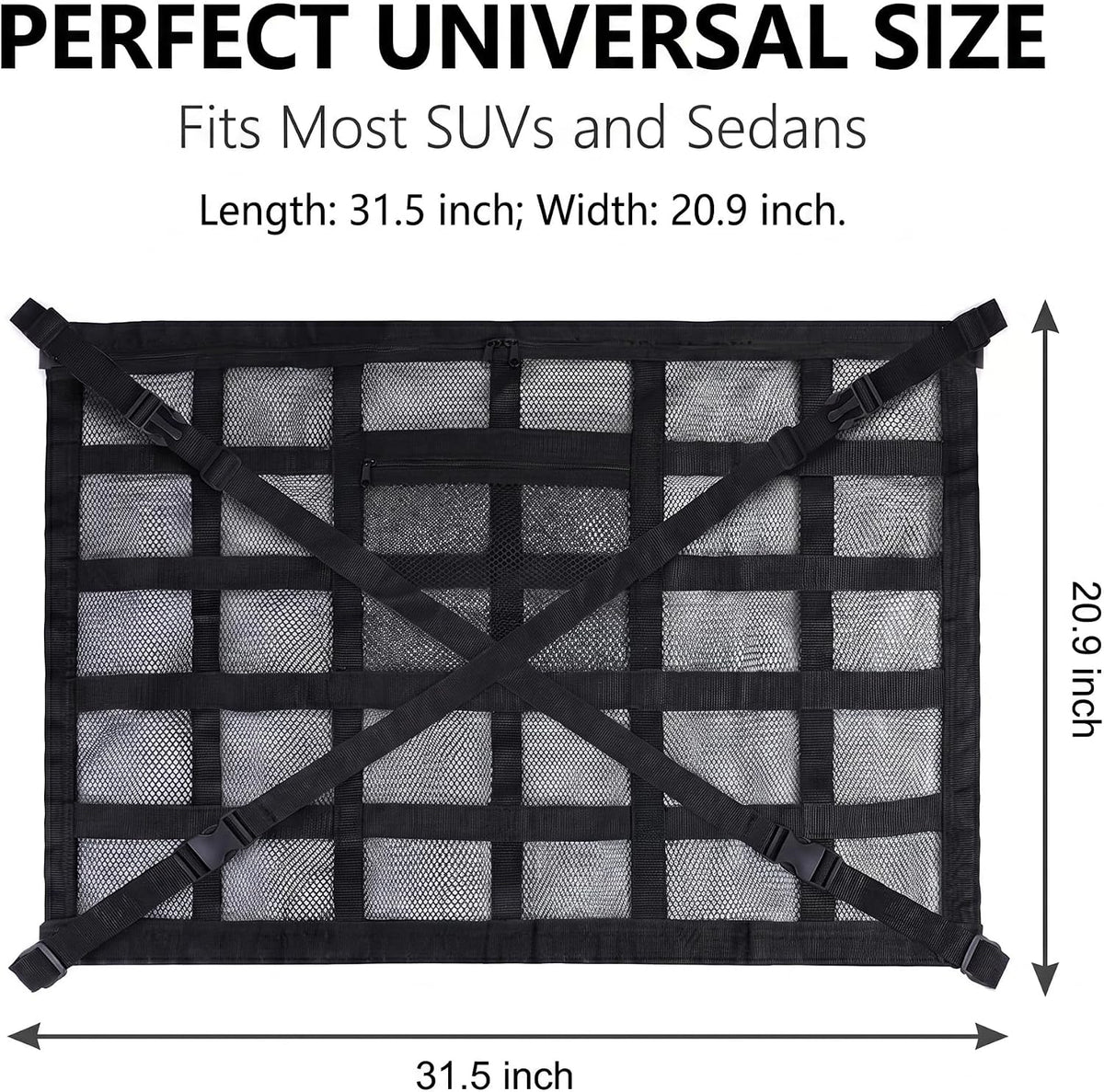 🔥 Clear the Clutter in Seconds Universal Car Roof Storage Net