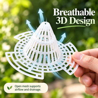 🌱 Raised 3D Plant Pot Drainage Mesh Pads – Non-Clogging Soil Retention Liners 🌿